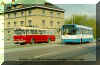 ('Trolejbus 9Tr číslo 353 a Tr 17 z Ostravy na Semtíně 5.5.2002. foto: (c) O. Čížek')